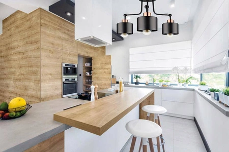 Lampa Sufitowa LX- 1036 Czarna + Miedź 3x E27 LEDLUX