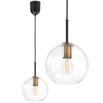Lampa Wisząca LX-1300 Czarna + Miedź 1x E27 LEDLUX