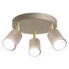 Lampa sufitowa KINKIET LED 3xGU10 beżowa Spot Kaszmir Premium LX1340