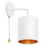 Kinkiet Lampa Ścienna LX- 1387 Biała z włącznikiem 1x E27 LEDLUX