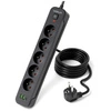 Przedłużacz Listwa Zasilająca Sieciowa 5 Gniazd 230V 3M 3x USB Ładowanie