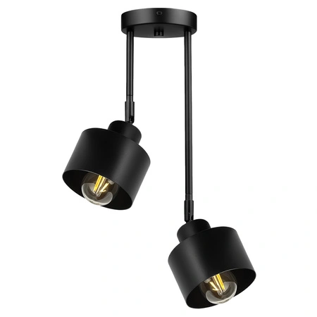 Lampa Sufitowa LX- 1032 Czarna 2x E27 LEDLUX