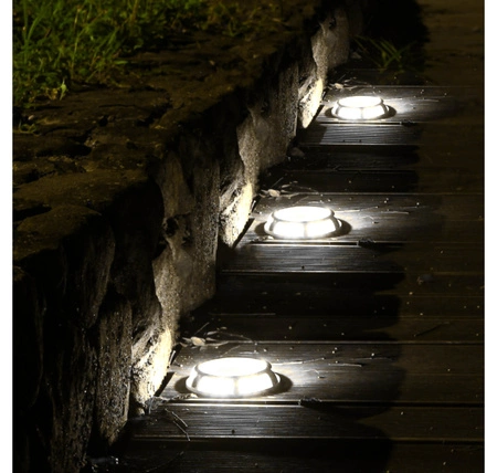 Lampa solarna LED wbijana gruntowa najazdowa ogrodowa Dysk PREMIUM LSOL-063 LEDLUX