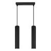 Lampa Sufitowa Wisząca Żyrandol Plafon Tuba Tuby metalowa Czarna LED LX-1351 Czarna 2x GU10 LEDLUX