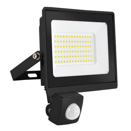 Lampa Naświetlacz LED 30W Z CZUJNIK RUCHU PREMIUM biały zimny LEDLUX