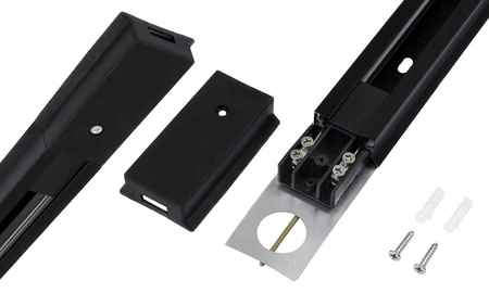 Reflektor Szynowy Lampa Tuba Oprawa Na Żarówkę GU10 Czarny LEDLUX