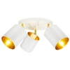 Lampa Sufitowa LX- 1381 Biała + Złoto 3x E27 LEDLUX
