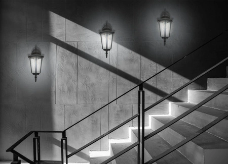 Kinkiet Ogrodowy Lampa Elewacyjna Zewnętrzna Latarnia LEL-0001 Czarny LEDLUX