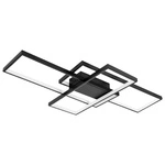 Lampa Sufitowa Wisząca LED Geometryczna LX- 920 90W Czarna biała neutralna LEDLUX