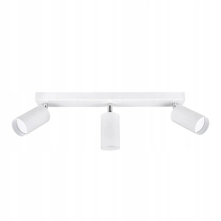 Zestaw Oprawa Sufitowa Natynkowa Reflektor Listwa LX- 8360-3 Biała + 3x Żarówka GU10 3,5W biała ciepła LEDLUX