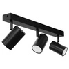LAMPA SUFITOWA 3xGU10 czarna regulowana SPOT oprawa halogenowa natynkowa OPN-003 3x GU10 BLACK