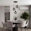 Lampa Wisząca LX- 1135 Czarna 3x E27 LEDLUX