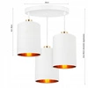 Lampa Wisząca LX- 1342 Biała + Złoto 3x E27 LEDLUX