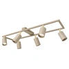 Lampa Sufitowa Plafon Ramka Kaszmir Ecru Beżowa 6x GU10 do Pokoju Sypialni OPN-010  6x GU10 BEIGE