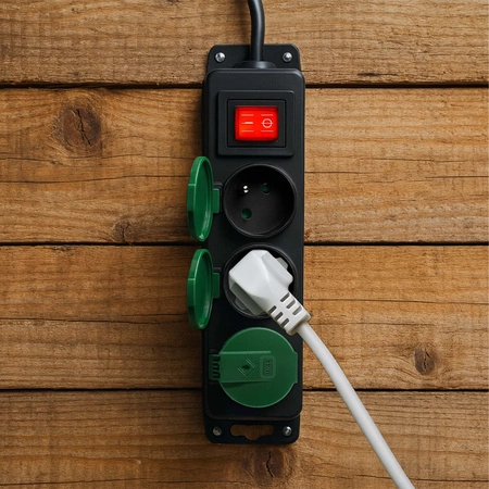 Przedłużacz Listwa Zasilająca Sieciowa Budowlany 10m 3 Gniazda 230V IP44