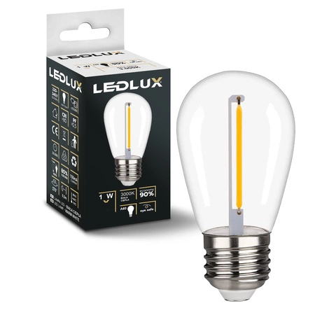 Żarówka LED do Girlandy 1W Barwa biała ciepła LEDLUX