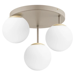 Lampa Wisząca Sufitowa Plafon Żyrandol Beżowa Ecru Kaszmir Loft Edison LX1423