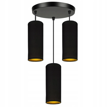 Lampa Wisząca LX- 1084 Czarna 3x E27 LEDLUX