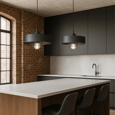 Lampa Wisząca LX- 1127 Czarna 1x E27 LEDLUX