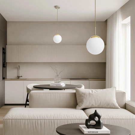 Lampa wisząca sufitowa nowoczesna 1xE27 ZŁOTA beżowa GLAMOUR nowoczesna LX-1429