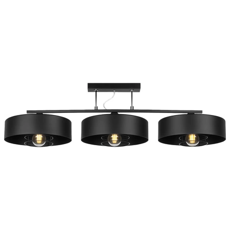 Lampa Wisząca LX- 1091 Czarna 3x E27 LEDLUX