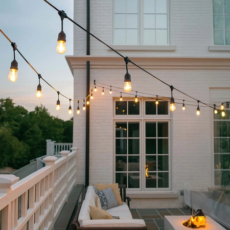 Girlanda świetlna LED Ogrodowa 15m 30x E27 LEDLUX