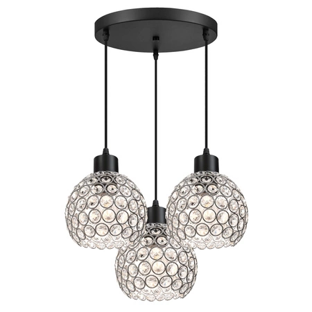 Lampa Sufitowa LX- 1178 Czarna 3x E27 LEDLUX