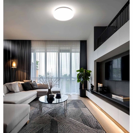 Plafon LED Lampa Sufitowa LX- 925 Biały Sensor 18W biała neutralna LEDLUX