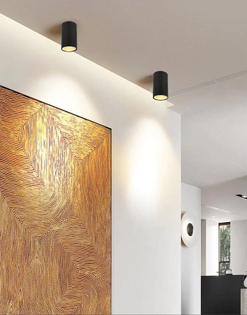 Oprawa Sufitowa Natynkowa SPOT LX- 66 Czarna GU10 LEDLUX