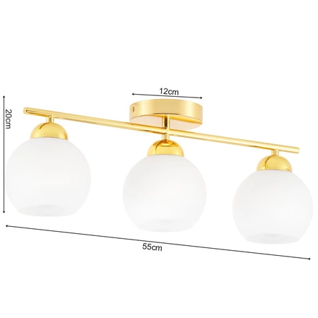 Lampa Sufitowa LX- 1406 Złota 3x E27 LEDLUX