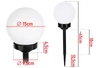 Lampa Solarna LED biała kula 15cm LSOL-002 LEDLUX