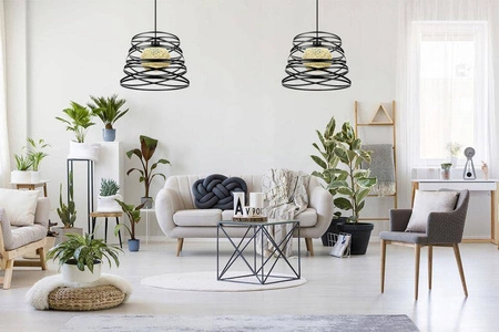 Lampa Wisząca LX- 1072 Czarna 1x E27 LEDLUX