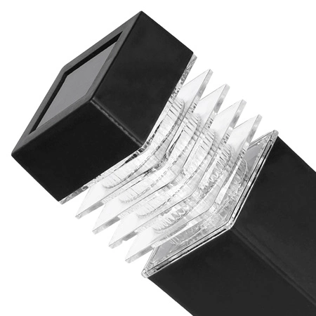 6x Lampa Solarna LED SŁUPEK OGRODOWY Czarny WBIJANY Ozdobny PREMIUM LSOL-003 LEDLUX