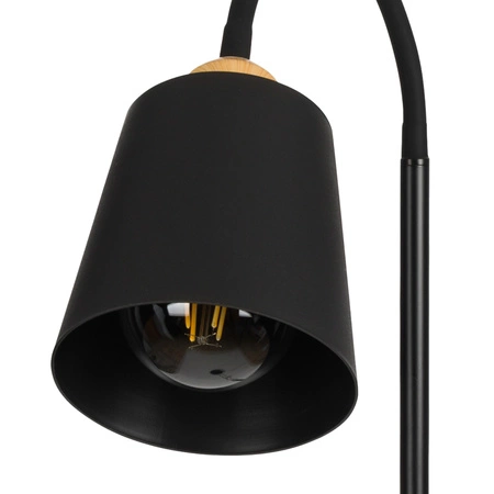 Lampa Podłogowa stojąca 2xE27 nowoczesna Czarna Regulowana do salonu Loft LPD-005 BLACK E27 LEDLUX