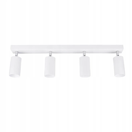 Zestaw Oprawa Sufitowa Natynkowa Reflektor Listwa LX- 8360-4 Biała + 4x Żarówka GU10 5,5W biała ciepła LEDLUX