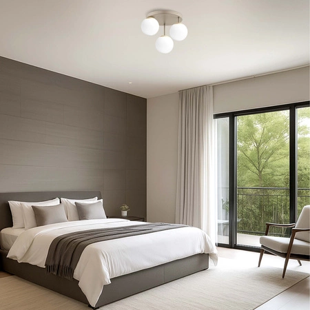 Lampa Wisząca Sufitowa Plafon Żyrandol Beżowa Ecru Kaszmir Loft Edison LX1423