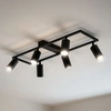 LAMPA SUFITOWA 6xGU10 czarna regulowana SPOT oprawa halogenowa natynkowa OPN-010 6x GU10 BLACK