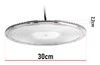 Lampa przemysłowa LED UFO High Bay 150W 15000lm hermetyczna do magazynu 150W NW LEDLUX