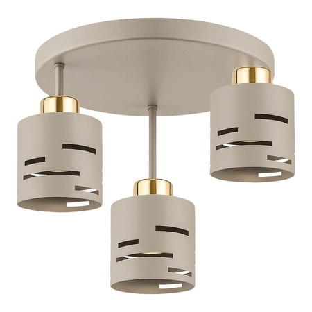 Lampa Wisząca Sufitowa Żyrandol Beżowa Ecru Kaszmir LX1431