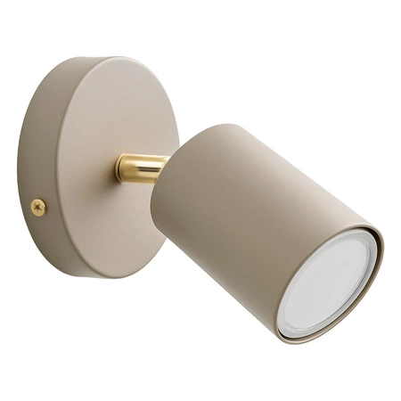 Lampa sufitowa KINKIET LED GU10 beżowa 2w1 Spot Kaszmir Premium LX1427