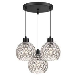 Lampa Sufitowa LX- 1178 Czarna 3x E27 LEDLUX