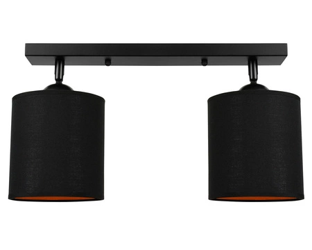 Lampa Sufitowa LX- 1279 Czarna + Złoto 2x E27 LEDLUX