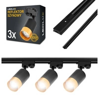 1x Szyna BLACK 2m + 3x LX-8470 BLACK+GOLD