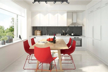 Zestaw Oprawa Sufitowa Natynkowa Reflektor Listwa LX- 8360-6 Czarna + 6x Żarówka GU10 4,5W biała neutralna LEDLUX