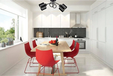 Lampa Sufitowa LX- 1125 Czarna 2x E27 LEDLUX