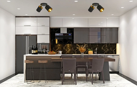 Lampa Sufitowa LX- 1377 Czarna + Złoto 2x E27 LEDLUX