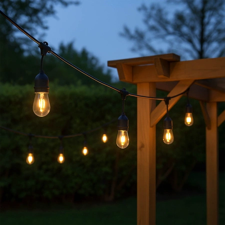 Girlanda świetlna LED Ogrodowa 5m 5x E27 LEDLUX