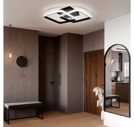 Lampa Sufitowa Wisząca LED LX- 950 36W Czarna 4000K LEDLUX