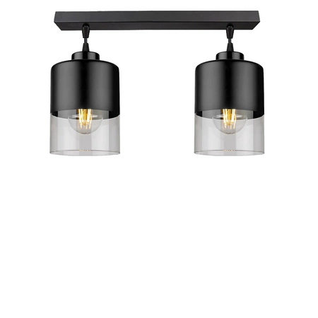 Lampa Sufitowa LX- 1278 Czarna 2x E27