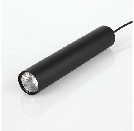 Lampa Sufitowa Wisząca Żyrandol Plafon Tuba Tuby metalowa Czarna LED LX-1354 Czarna 3x GU10 LEDLUX